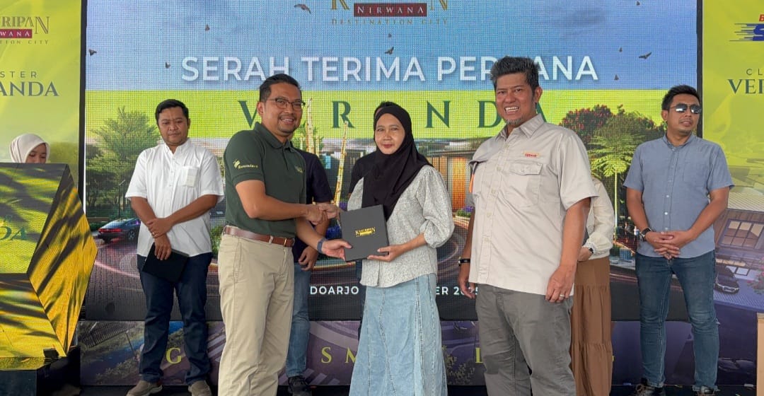 Serah Terima Perdana Cluster Veranda, Kahuripan Nirwana Komitmen Hunian Green Living di Sidoarjo