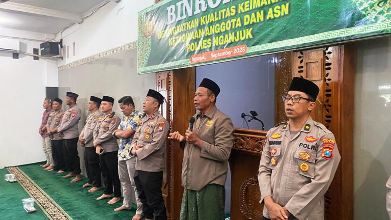 Binrohtal Polres Nganjuk: Meneladani Akhlak Nabi Muhammad dalam Tugas Kepolisian