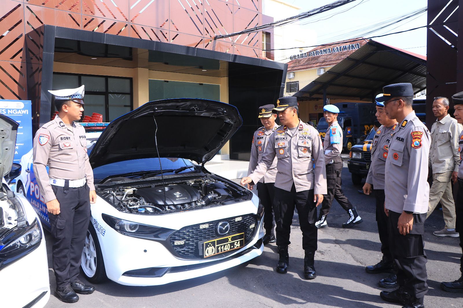 Dukung Operasi Ketupat Semeru 2026, Polres Ngawi Cek Kendaraan Dinas