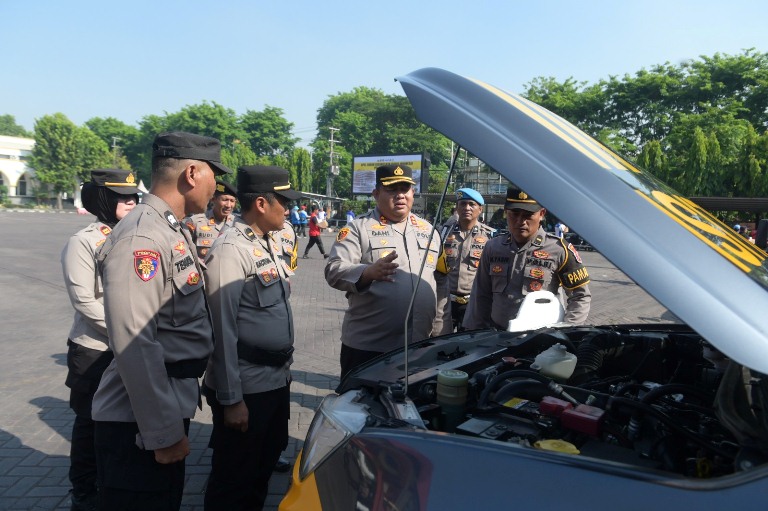 Polres Pasuruan Gelar Apel Akbar Buruh, Luncurkan Program Pamapta 2025