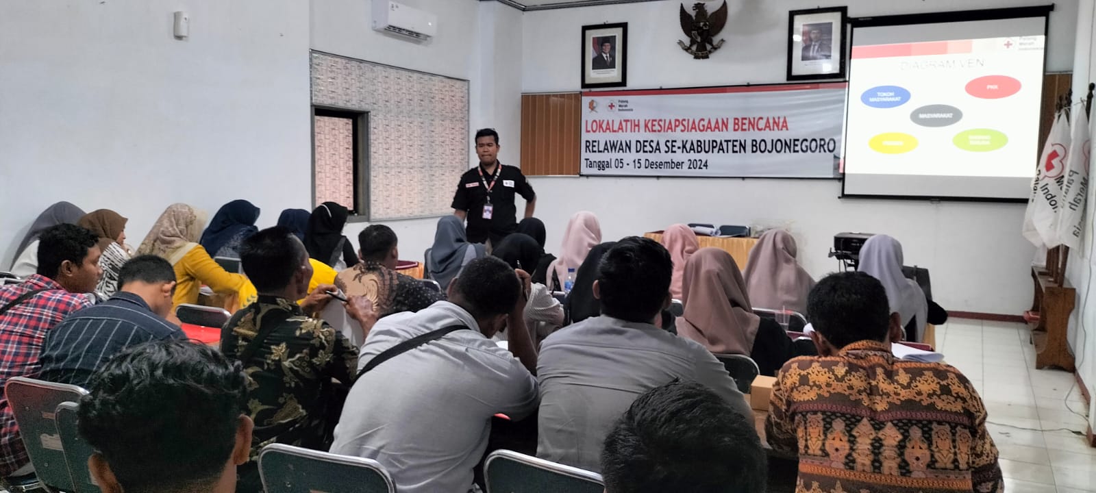 PMI Bojonegoro Beri Pelatihan Relawan di Desa, Tingkatkan Kapasitas Masyarakat dalam Kesiapsiagaan Bencana