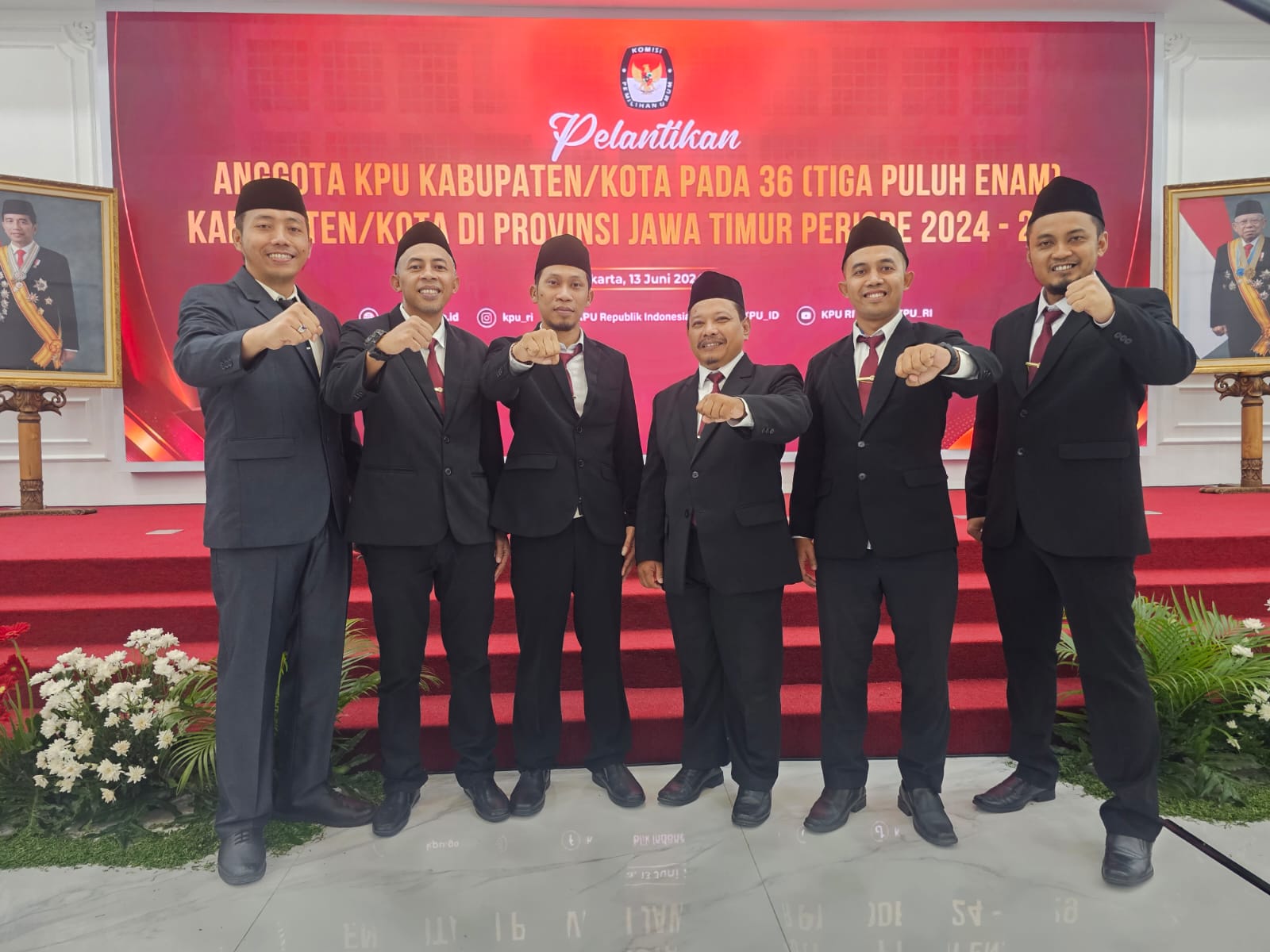 Komisioner KPU Kabupaten Kediri Terpilih Resmi Dilantik, Berikut Daftar Namanya 