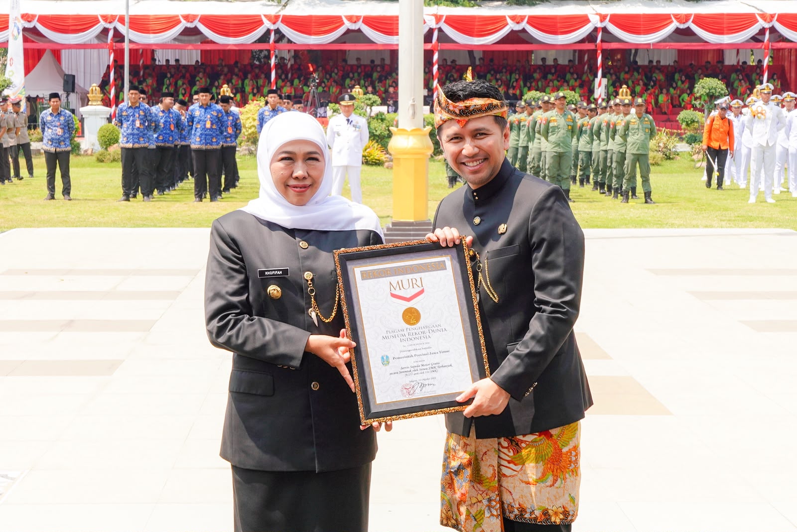 Libatkan 50.448 Murid dan 354 SMK, Servis Motor Gratis Jatim Sabet Rekor MURI