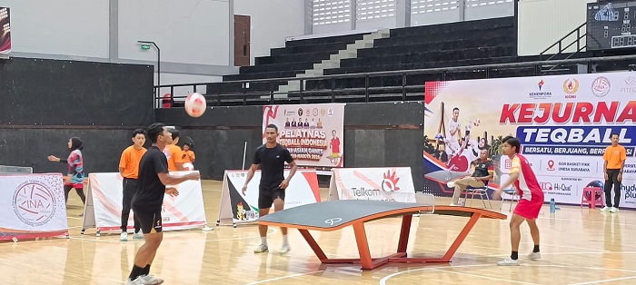 Teqball Jatim Target Emas PON Pantai 2026 di Ancol
