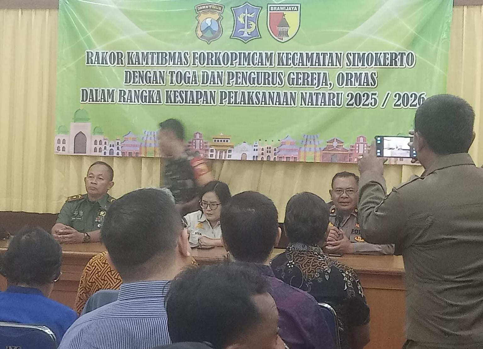 Jelang Nataru, Polsek Simokerto Gelar Rakor Kamtibmas Bersama Tokoh Agama Juga Ormas
