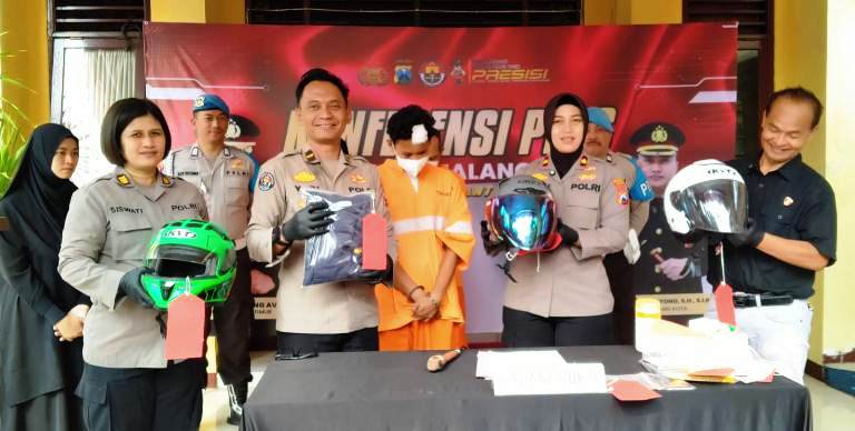 Enam Kali Gasak Helm, Residivis di Malang Dihajar Massa