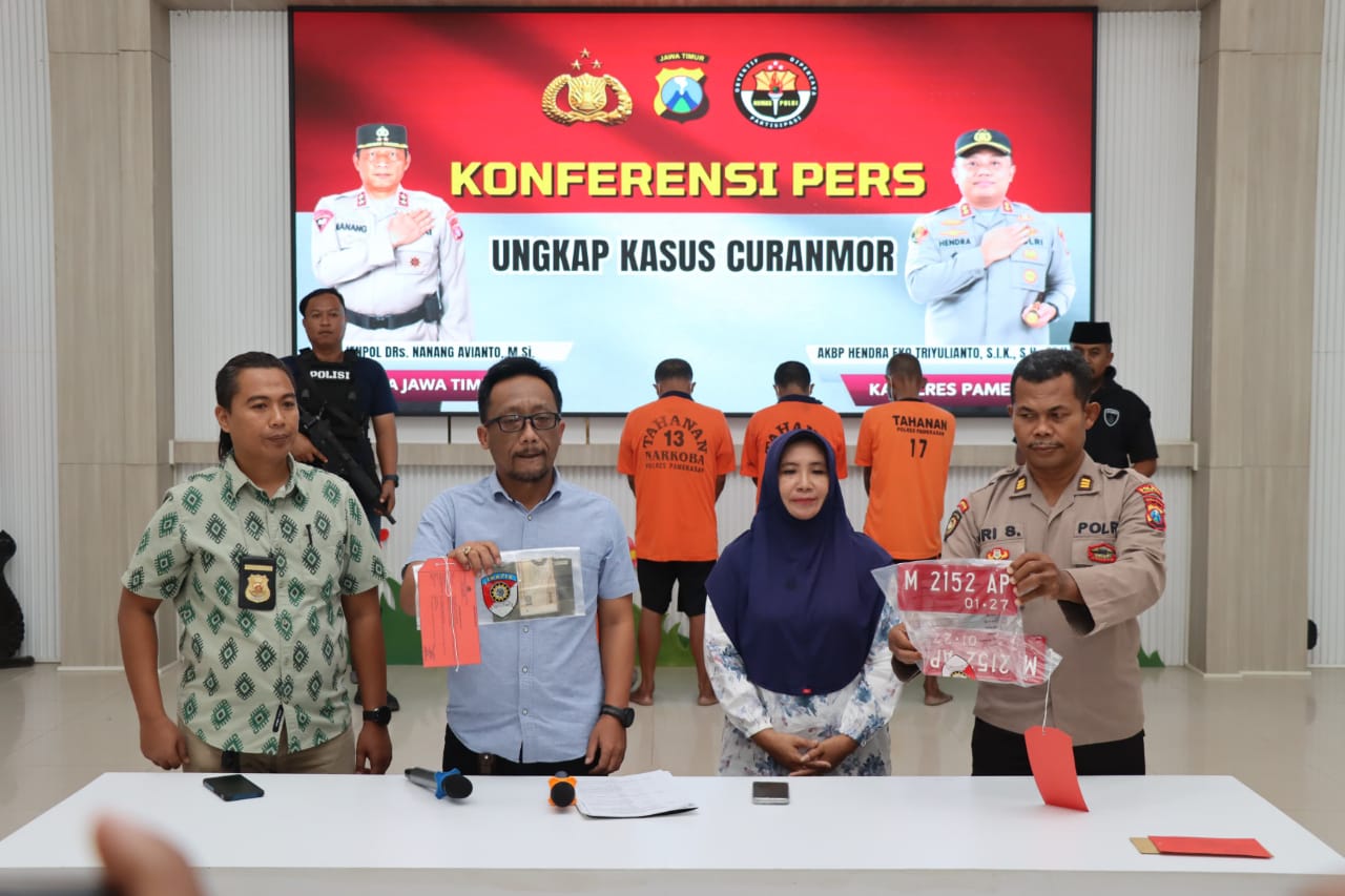 Resahkan Masyarakat, Polisi Amankan 5 Pelaku Curanmor 1 Pelaku Diberi Hadiah Timah Panas