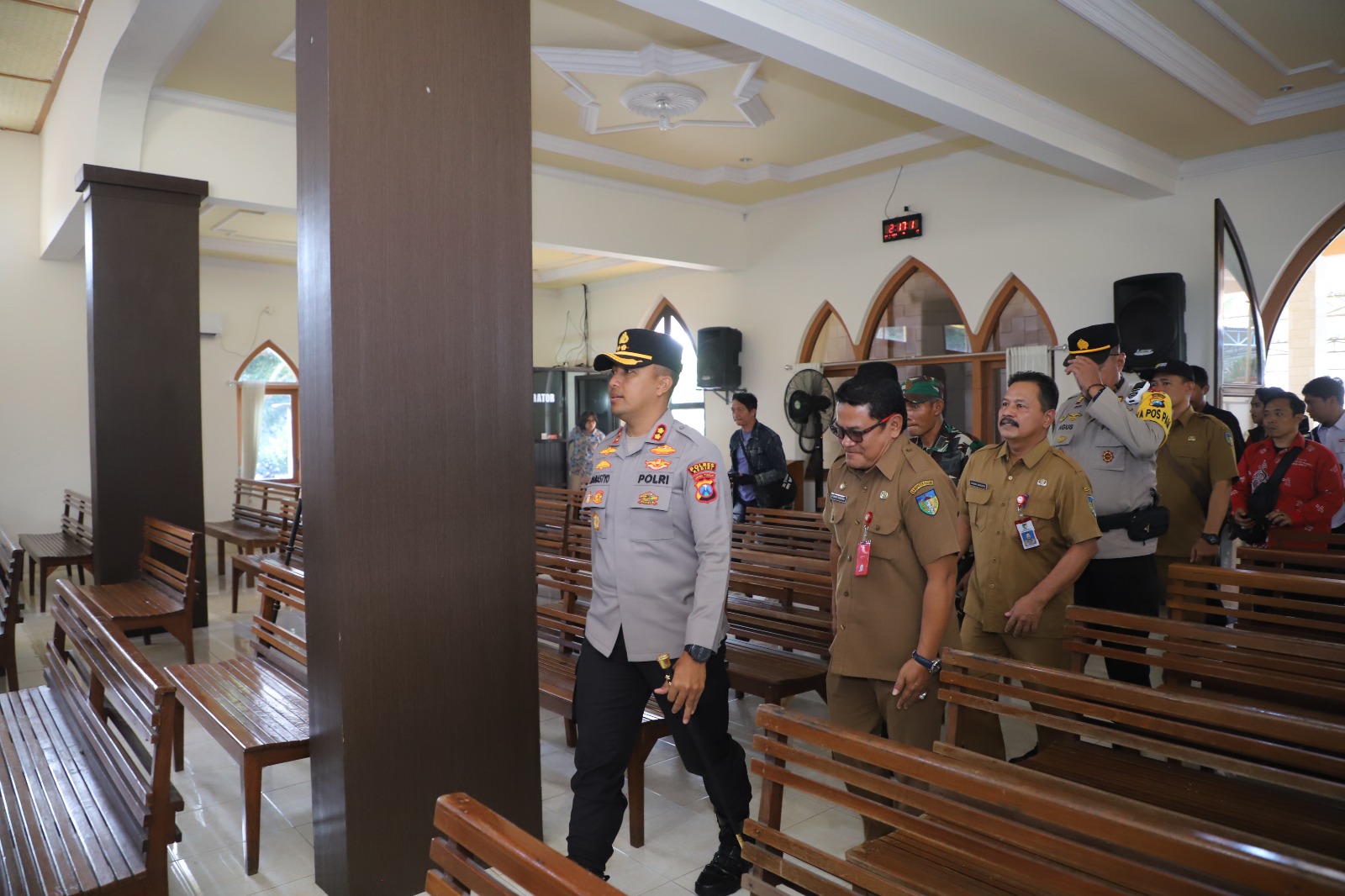 Kapolres Kediri dan Bupati Patroli Bersama Jelang Puncak Perayaan Natal