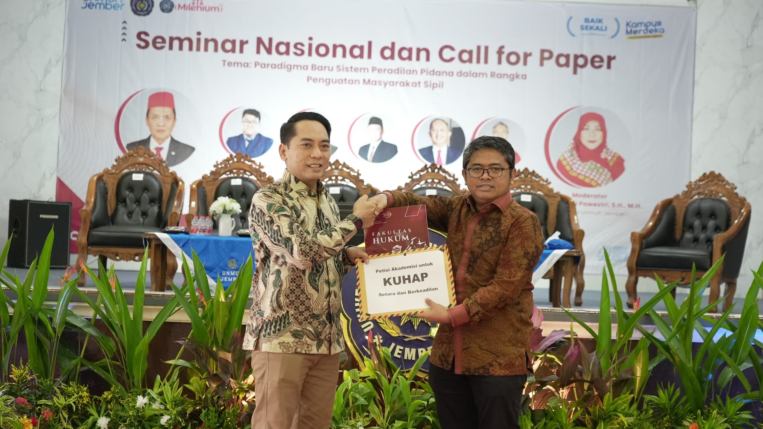 Unmuh Jember Gelar Seminar Nasional Bahas Paradigma Baru Peradilan Pidana dan Penguatan Masyarakat Sipil