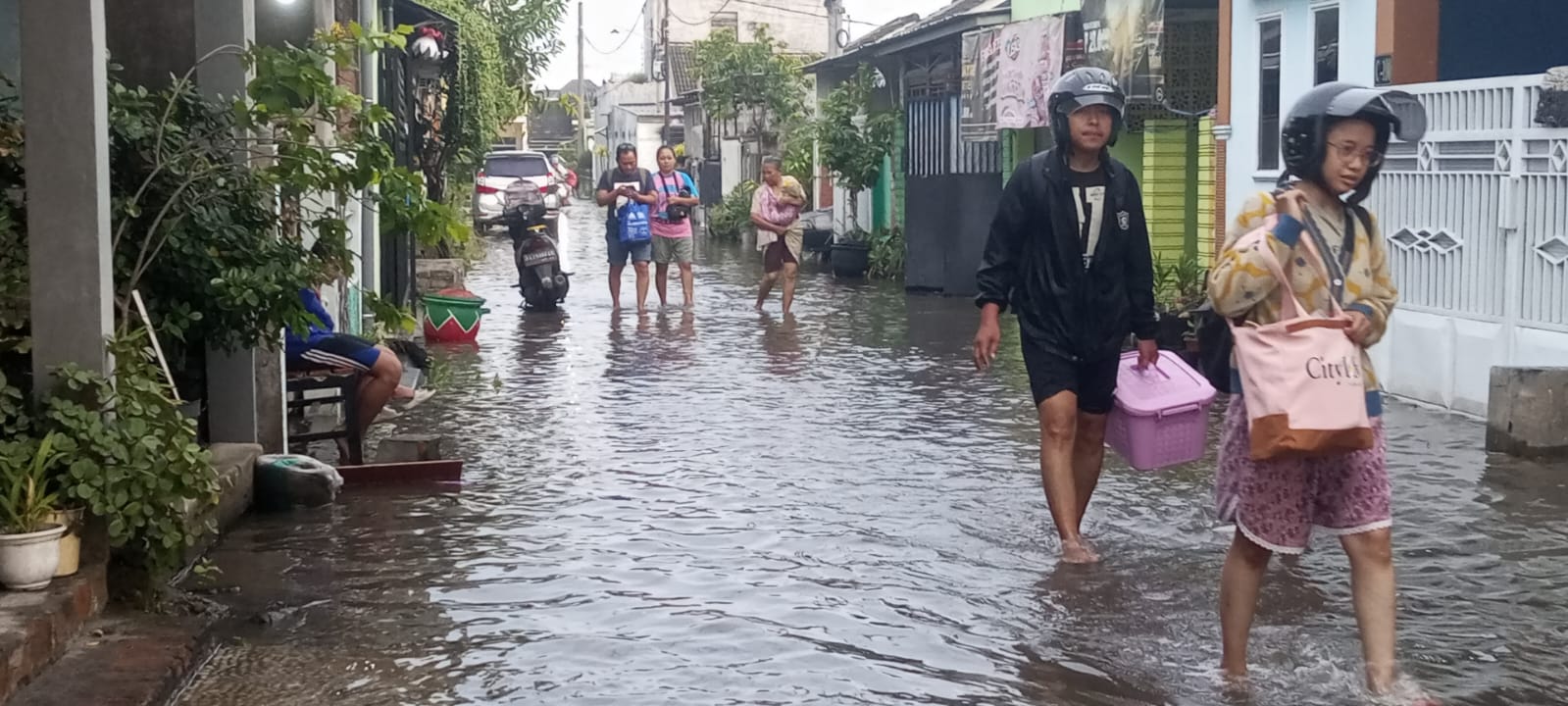 Perumahan Kwadungan Permai Kediri Kembali Terendam Banjir