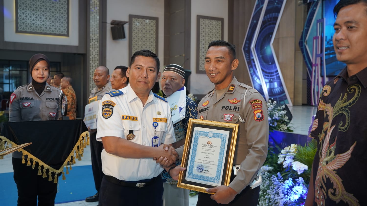 Berkat Kampung Tertib Lalu Lintas, Satlantas Polres Pasuruan Raih Juara 1