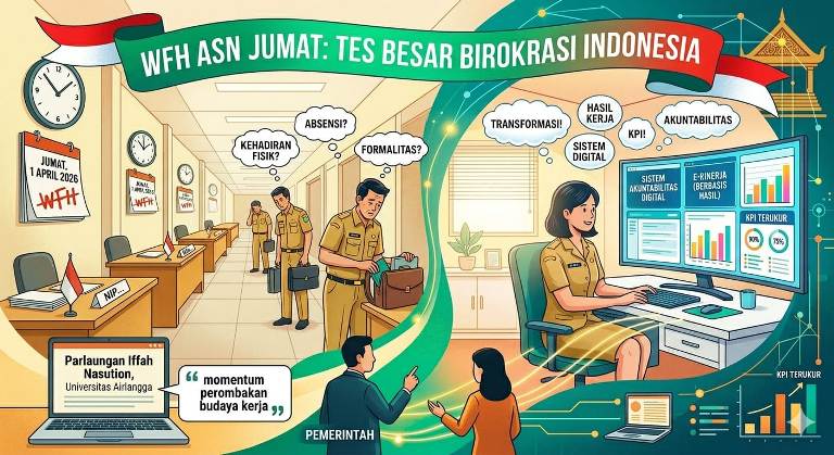 Akademisi Unair Ingatkan Risiko di Balik Kebijakan WFH ASN Jumat