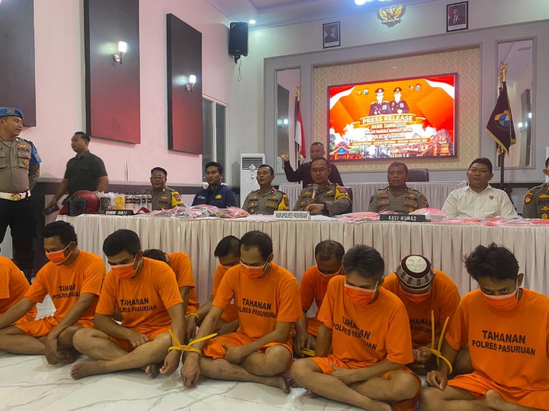 Polres Pasuruan Rilis Capaian Kinerja Tahun 2025, Data Kecelakaan Lalu Lintas Naik