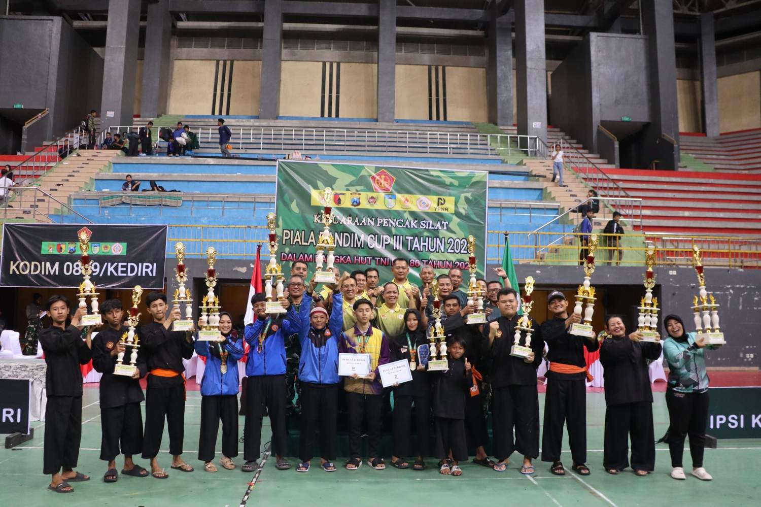 Kejuaraan Pencak Silat Dandim Cup III di Kota Kediri Resmi Ditutup