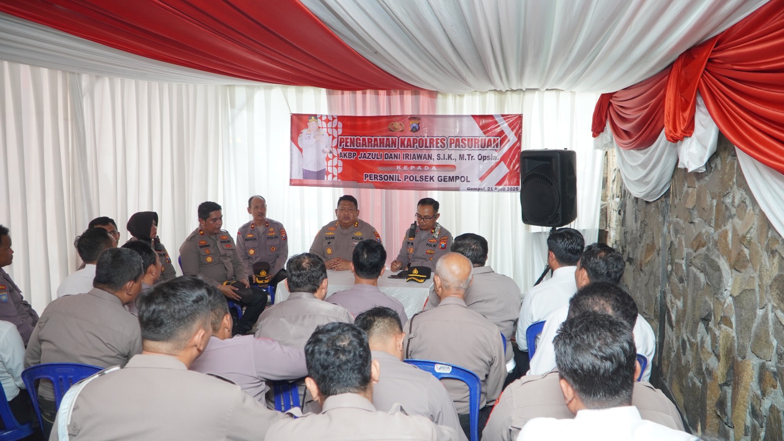 Minta Kedepankan Sikap Humanis dalam Melayani Masyarakat, Kapolres Pasuruan: Kita Ini Pelayan, Bukan Tuan