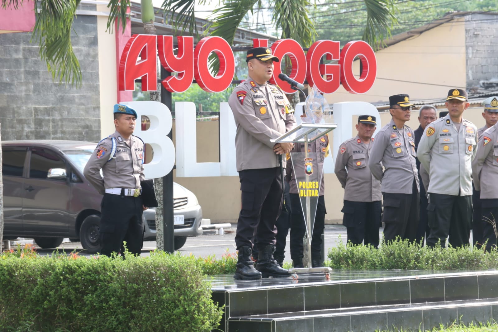 Kapolres Blitar Imbau Anggota Siap Siaga Jelang Nataru