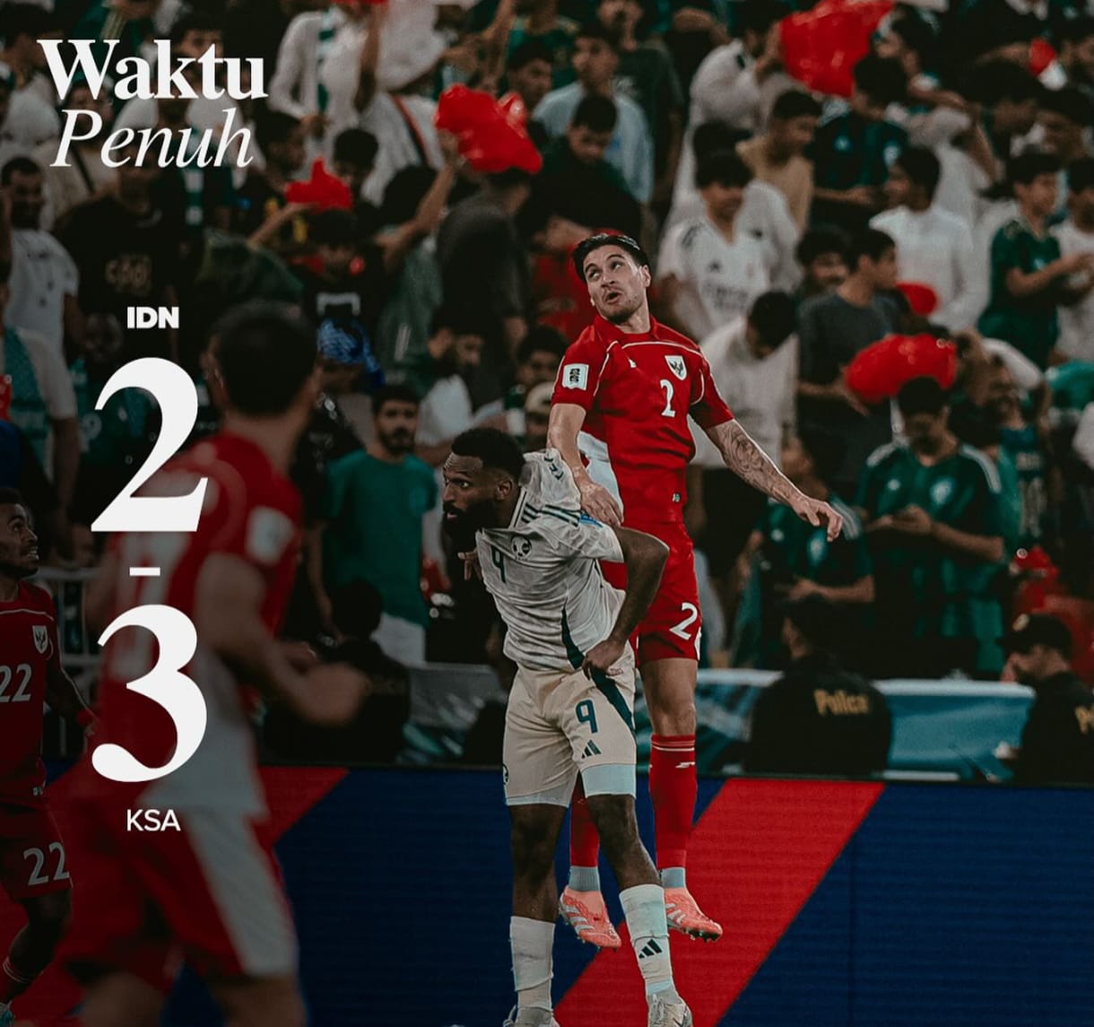  Kalah 3-2 Lawan Arab Saudi, Peluang Timnas Indonesia Lolos Piala Dunia Semakin Berat