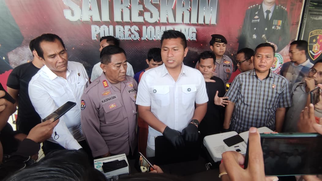 Enam Pelaku dan Penadah Sindikat Curanmor di Jombang Diringkus