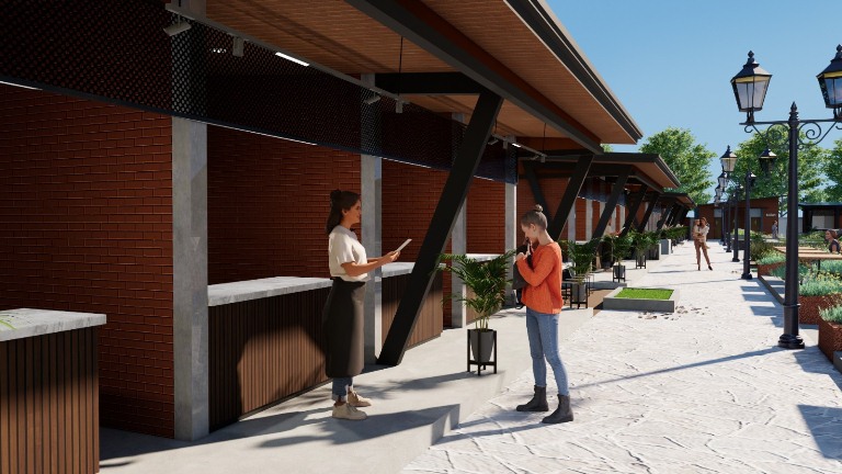 Proyek Foodcourt Disperindag Magetan Jadi Sorotan 