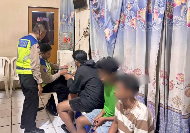 Patroli Troli Getar, Polrestabes Surabaya Amankan 6 Pelaku Balap Liar