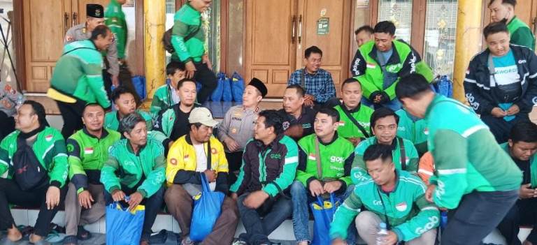 Kapolres Bojonegoro AKBP Afrian Apresiasi Komunitas Ojek Online Jaga Kamtibmas