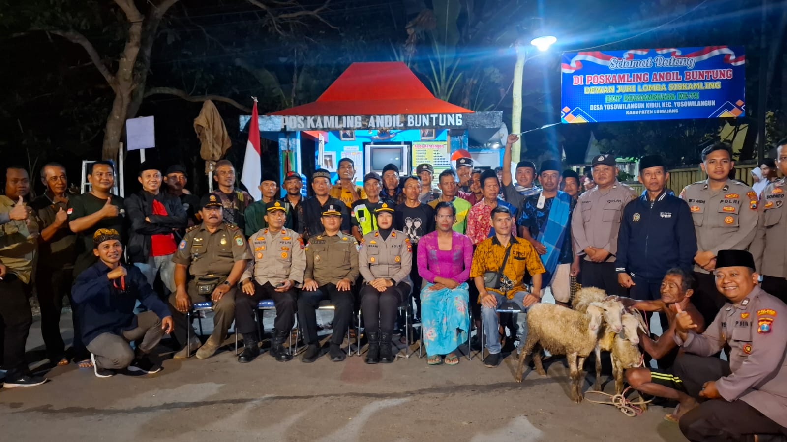 Semarakkan Hari Bhayangkara Ke-79, Siskamling Andil Untung Dinilai