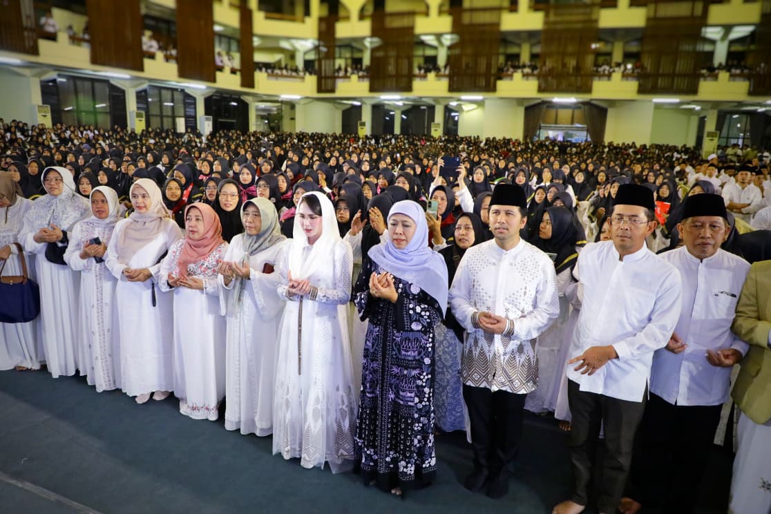 Jelang Hari Jadi Jatim Ke-80 , Gubernur Khofifah Doa Bersama untuk Pahlawan dan Korban Ponpes Al Khoziny