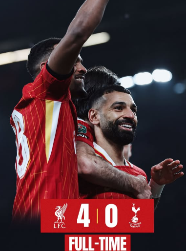 Sikat Hotspur 4-0, Liverpool Berjumpa dengan Newcastle United di Final Carabao Cup