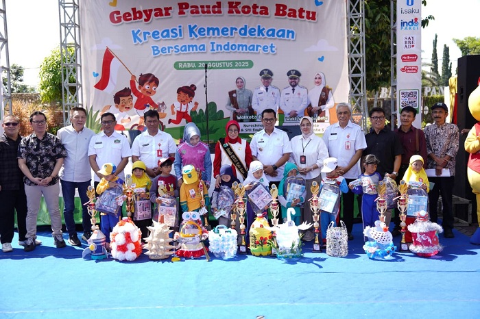 Wali Kota Batu Ajak Ribuan Anak PAUD Terapkan Gaya Hidup Bertanggung Jawab Sejak Dini