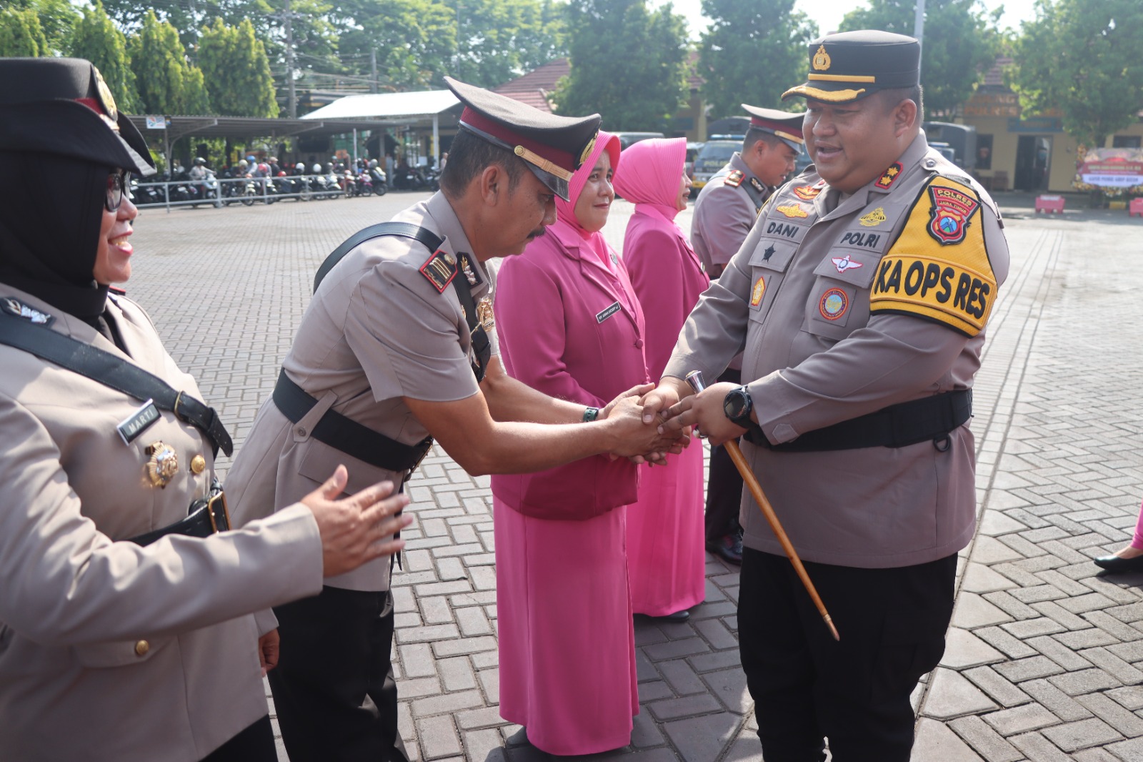 Kapolres Pasuruan Pimpin Sertijab Kabag SDM dan Sejumlah Kapolsek