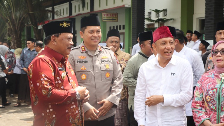 Kapolres Nganjuk Kawal Keamanan Peringatan Hari Santri Nasional di Mojosari