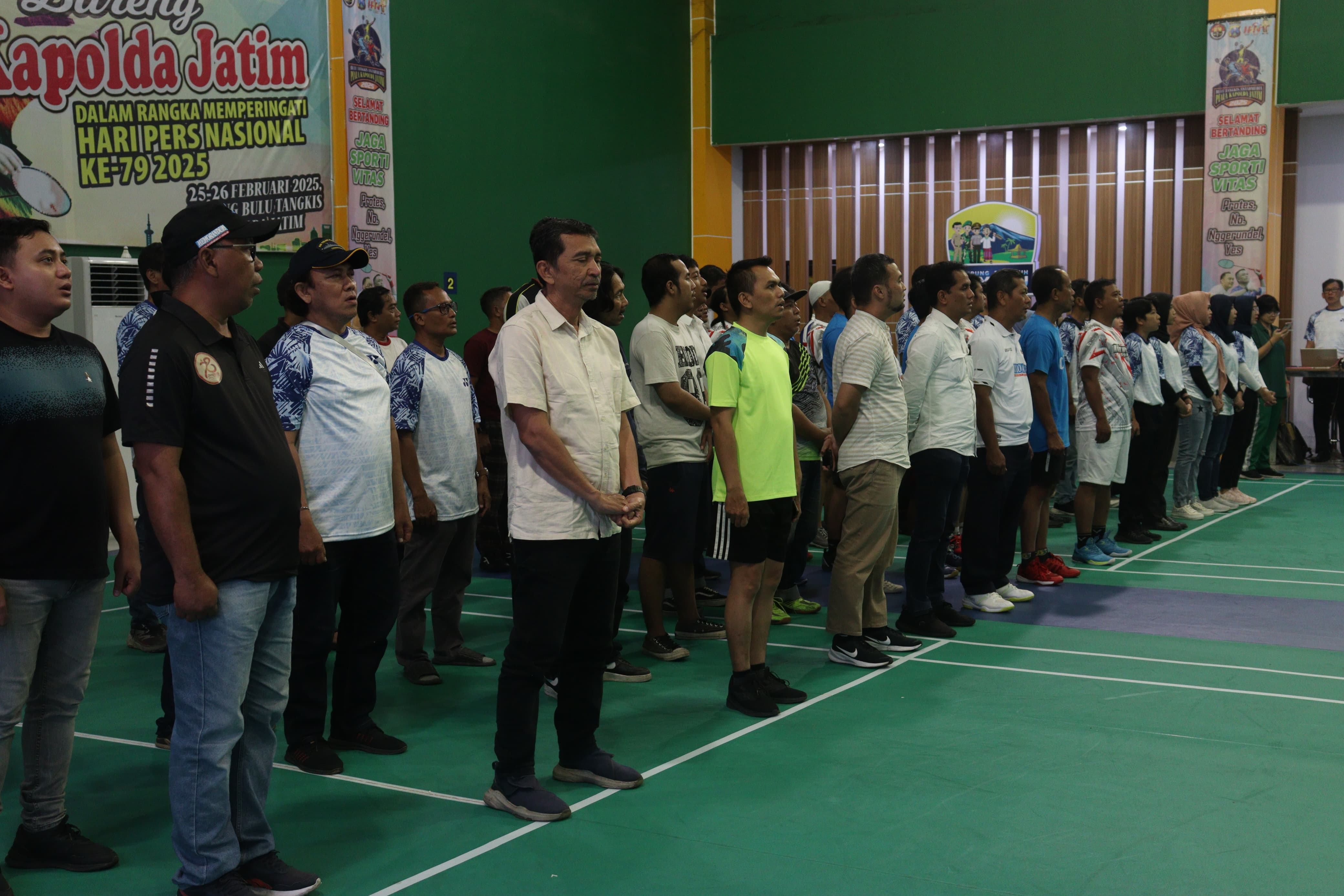 Kejuaraan Bulutangkis Antarmedia Piala Kapolda Jatim Dibuka, Kapolda: Tetap Jaga Sportifitas
