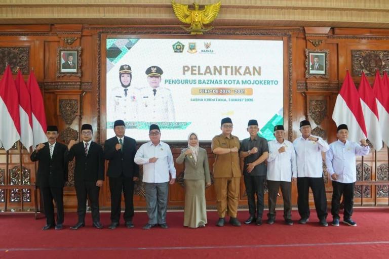 Ning Ita Lantik Pengurus Baznas Kota Mojokerto 2026–2031, Tekankan Amanah dan Integritas