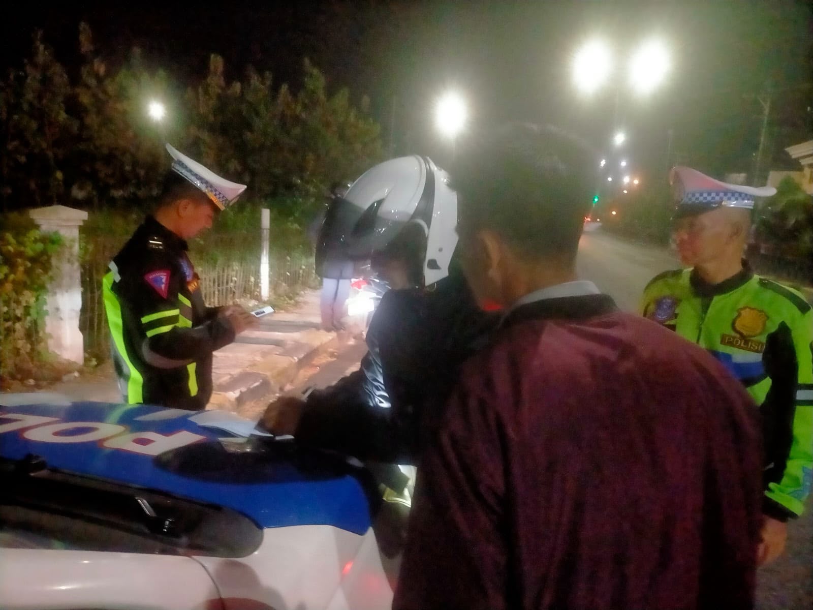 Satlantas Polres Ngawi Tindak 16 Kendaraan dalam Patroli Hunting System