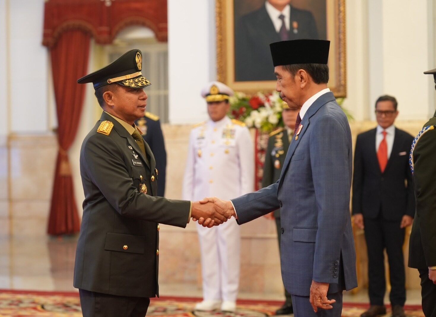 Presiden Jokowi Lantik Agus Subiyanto Jadi Panglima TNI