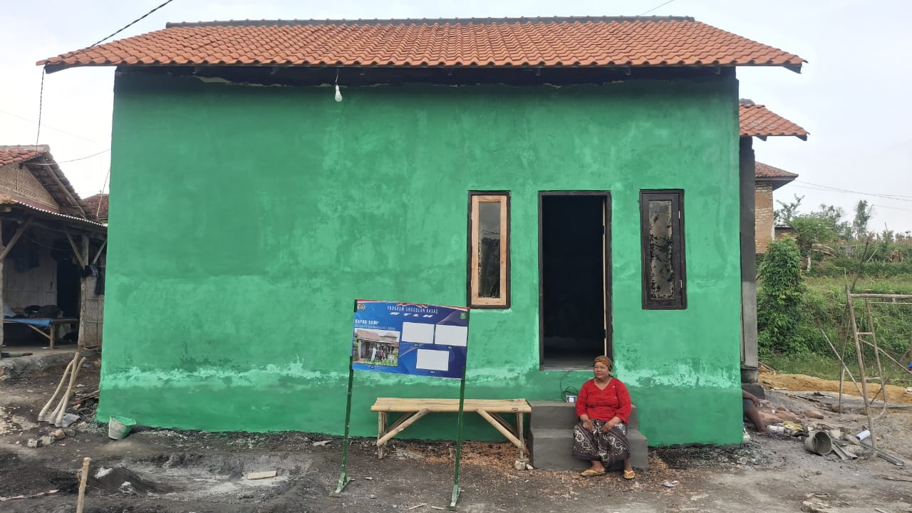 Haru Keluarga Samik, Rumah Bilik Bambu Kini Jadi Hunian Layak