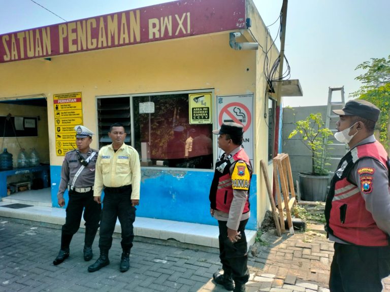 Polsek Rungkut Tingkatkan Kewaspadaan Security, Imbau Masyarakat Aktif Laporkan Kejahatan