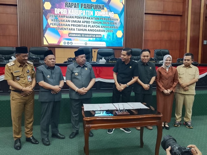 DPRD dan Pemkab Jombang Sepakati Perubahan KUA-PPAS 2026, Pembahasan P-APBD Berlanjut