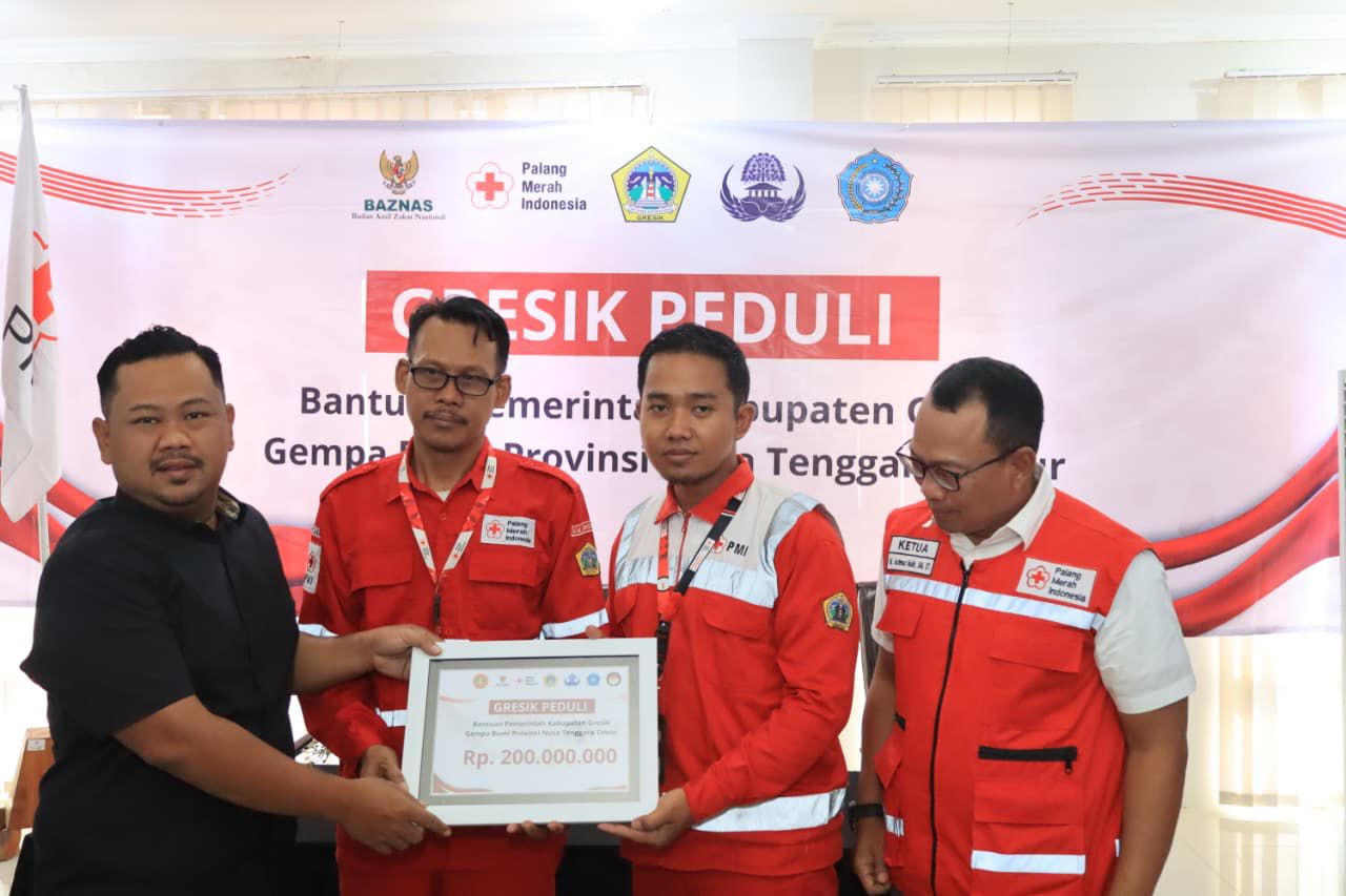Pemkab Gresik Himpun Dana untuk Korban Bencana NTT, Perwakilan PMI Diterjunkan ke Lokasi Terdampak