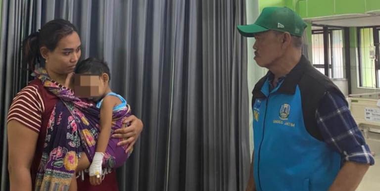 JSC Dinsos Jatim Berikan Pendampingan Medis Balita Asal Lumajang