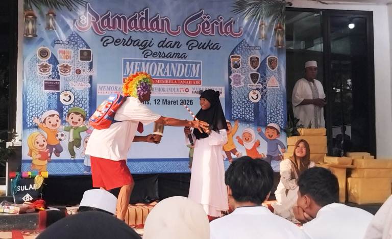 Buka Puasa Bersama Memorandum, 75 Anak Yatim dan Duafa Rasakan Ramadan Ceria