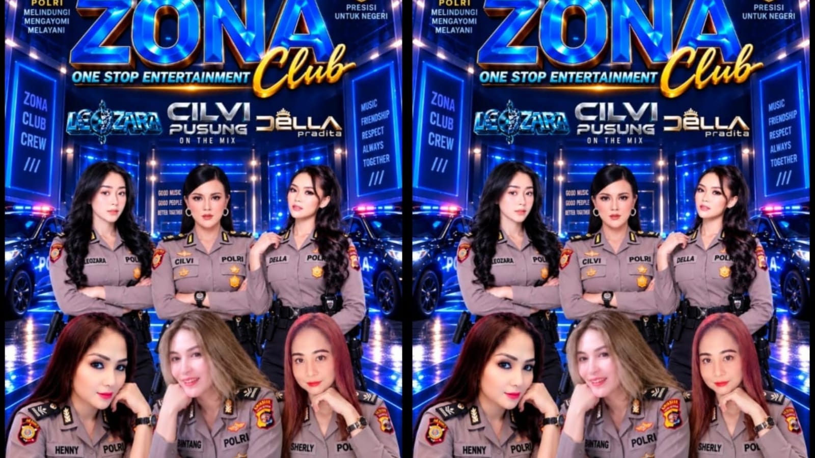 Flyer Promosi Pakai Atribut Mirip Polri, Zona Club Lecehkan Institusi Negara 