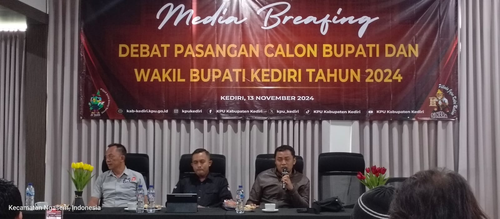 Gelar Media Briefing Jelang Debat Publik Terakhir, KPU Kabupaten Kediri Paparkan Aturan dan Larangan