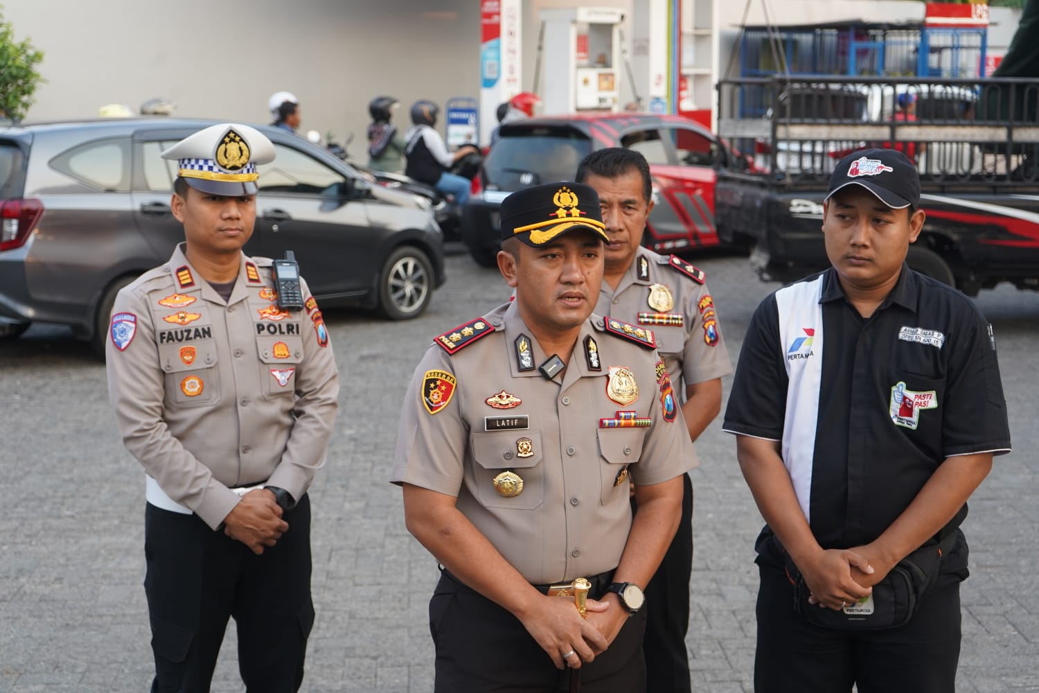 Antisipasi Panic Buying BBM, Kapolres Kediri Cek Pasokan di Sejumlah SPBU