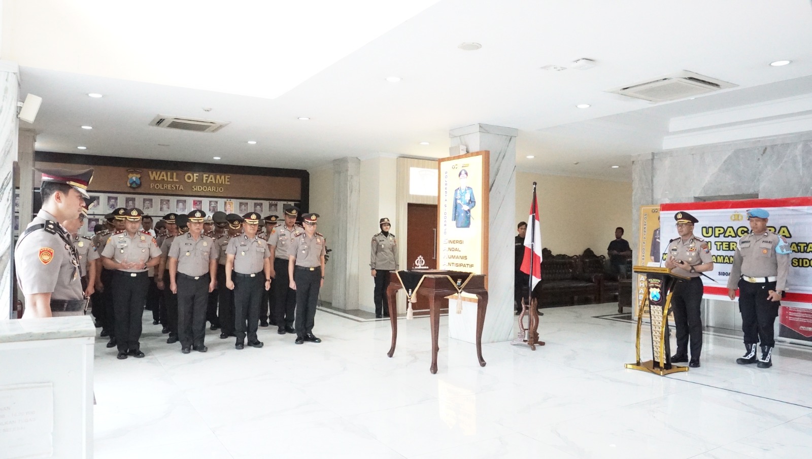 Kapolresta Sidoarjo Pimpin Sertijab, Tekankan Integritas dan Pelayanan Prima