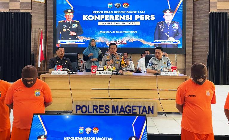 Kasus Narkotika di Magetan Meningkat Sepanjang Tahun 2025