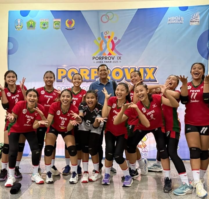 Tim Voli Jember Berjuang di Porprov IX, Putri Raih Kemenangan Perdana, Putra Berharap Bangkit
