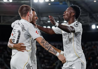 Mbappe Brace, Mastantuono Cetak Gol Perdana, Real Madrid Hajar Levante 4-1 di LaLiga