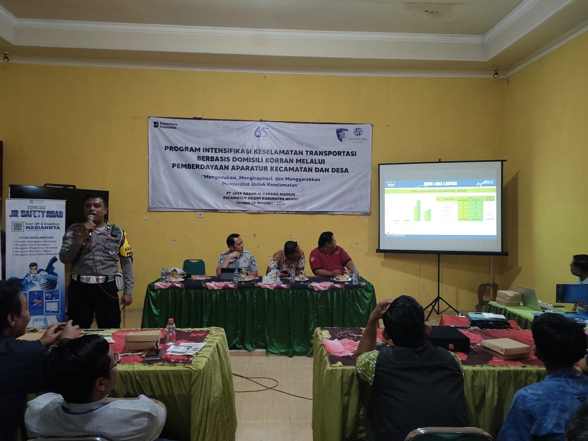 Satlantas Polres Ngawi Sosialisasikan Program Keselamatan Transportasi Berbasis Domisili Korban