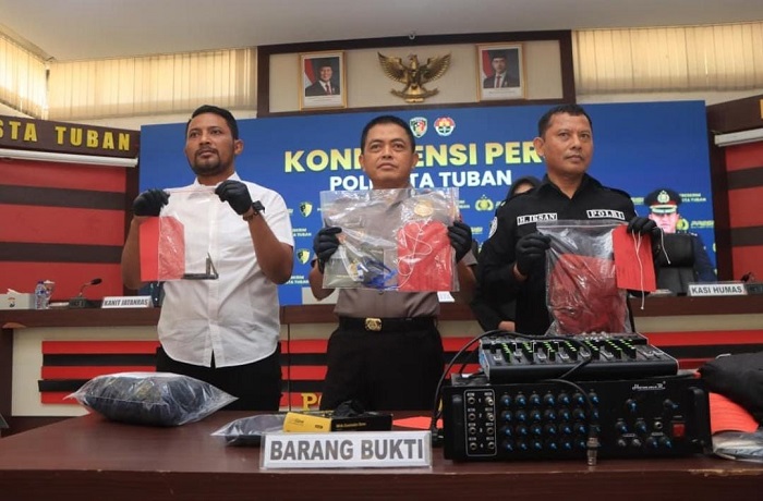 Polresta Tuban Bongkar Ulah Residivis, Bobol 13 Sekolah dan Curanmor